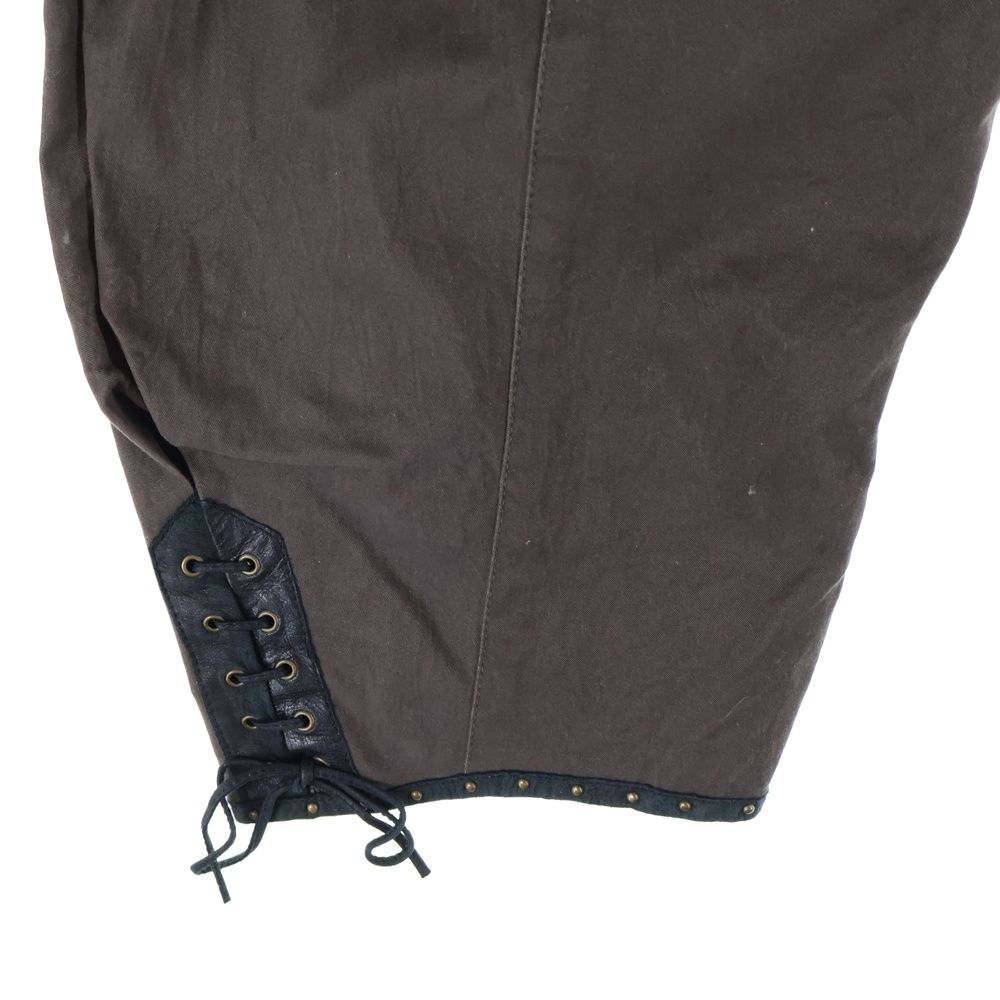 SHARE SPIRIT (シェアスピリット) スタッズ レザー切替 アシンメトリー