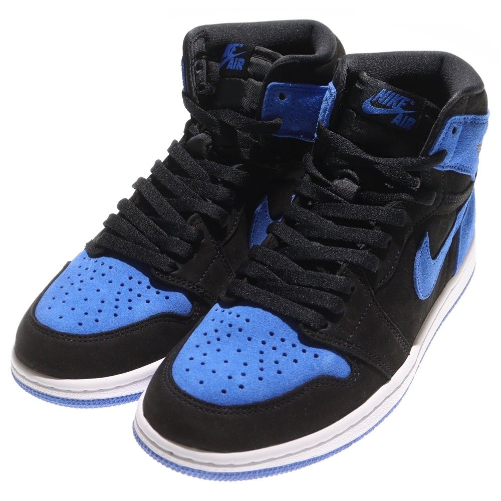 NIKE ナイキ AIR JORDAN 1 RETRO HIGH OG ROYAL DZ 5485-042 エアジョーダン1 レトロ ロイヤル リイマジンド ハイカットスニーカー ブラック ブルー US 8 26.0 cm