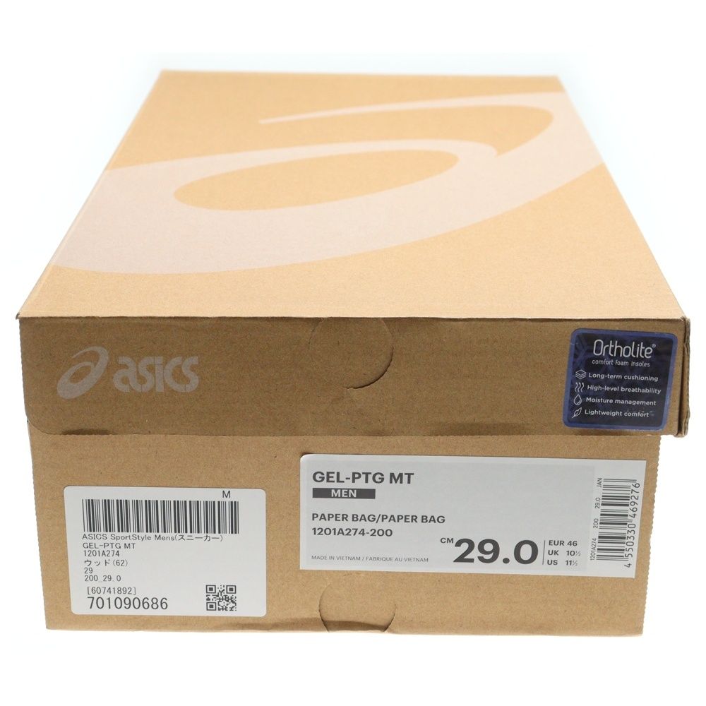  ASICS アシックス GEL-PTG MT -200 ゲル ハイカットスニーカー US 11.5 29.0 cm ブラウン スニーカー 靴