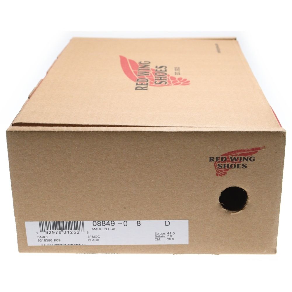  RED WING レッド ウイング 6 inch Classic Moc 6インチ クラシックモック レザー ハイカットブーツ ブラック US 8 26 0 cm 8849 スニーカー 靴