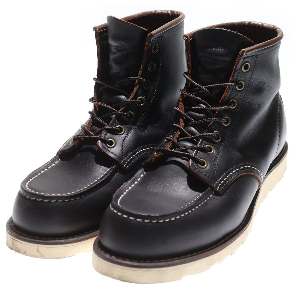 RED WING レッド ウイング 6-inch Classic Moc 6インチ クラシックモック レザー ハイカットブーツ ブラック US 8 26.0 cm 8849