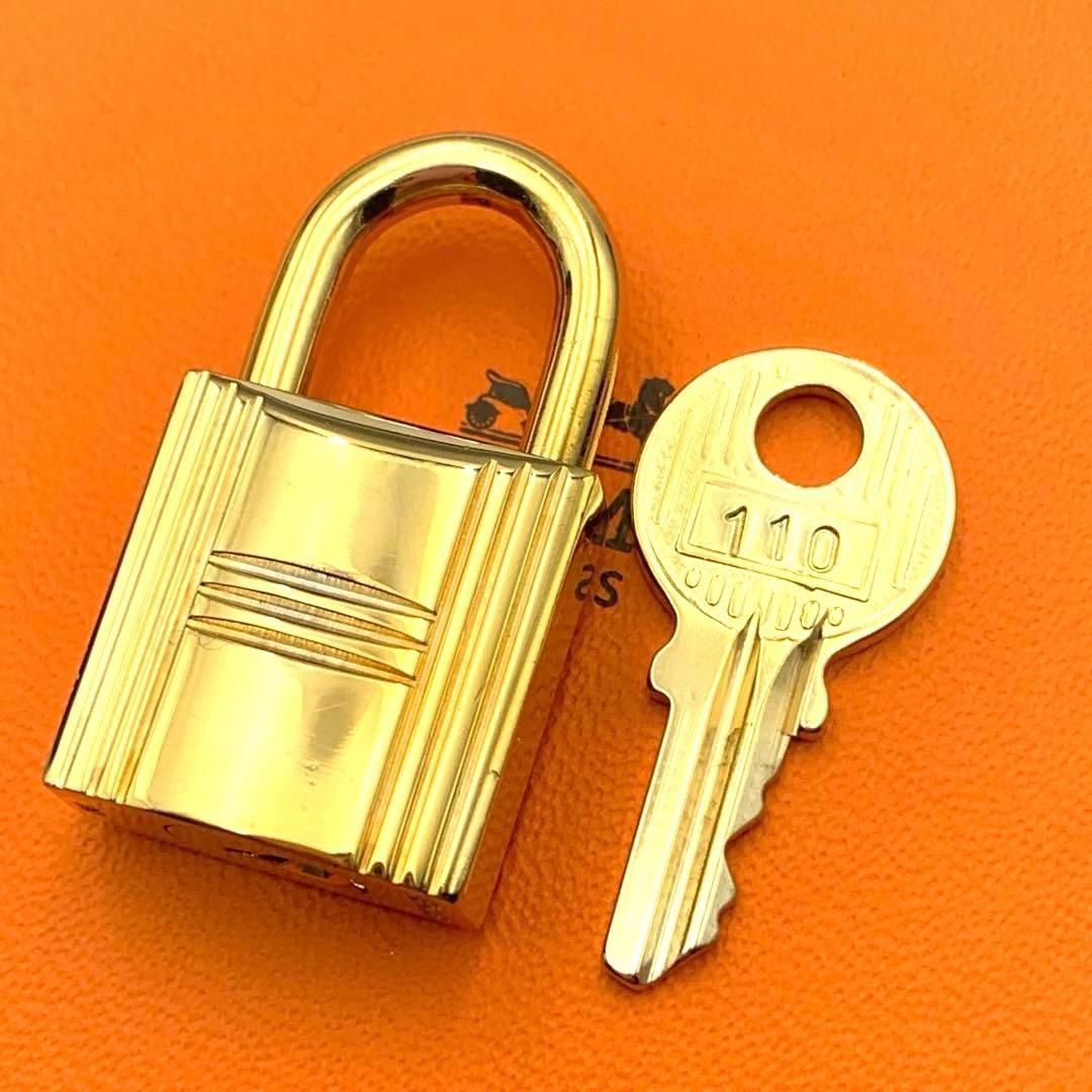 エルメス カデナ 24Kメッキ No.110 110番 鍵付き カデナキー