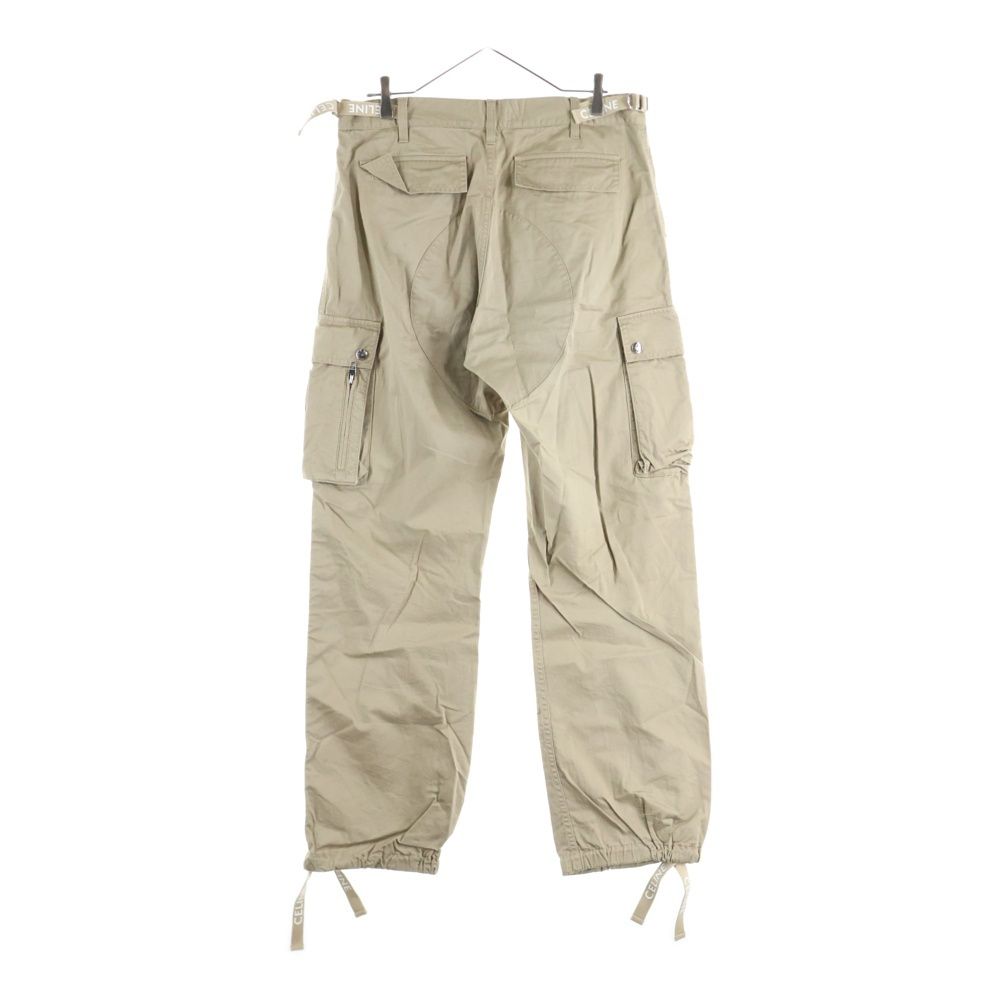 CELINE セリーヌ 24 SS Cotton Linen Cargo Pants コットンリネンカーゴパンツ ミドルライズカーゴパンツ ベージュ
