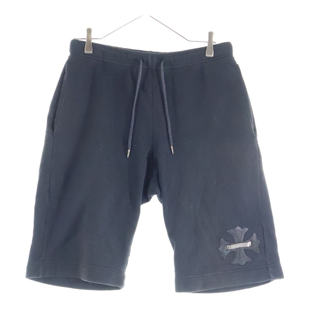 CHROME HEARTS クロムハーツ CHプラスパッチ付き ハーフパンツ スウェットハーフパンツ ブラック