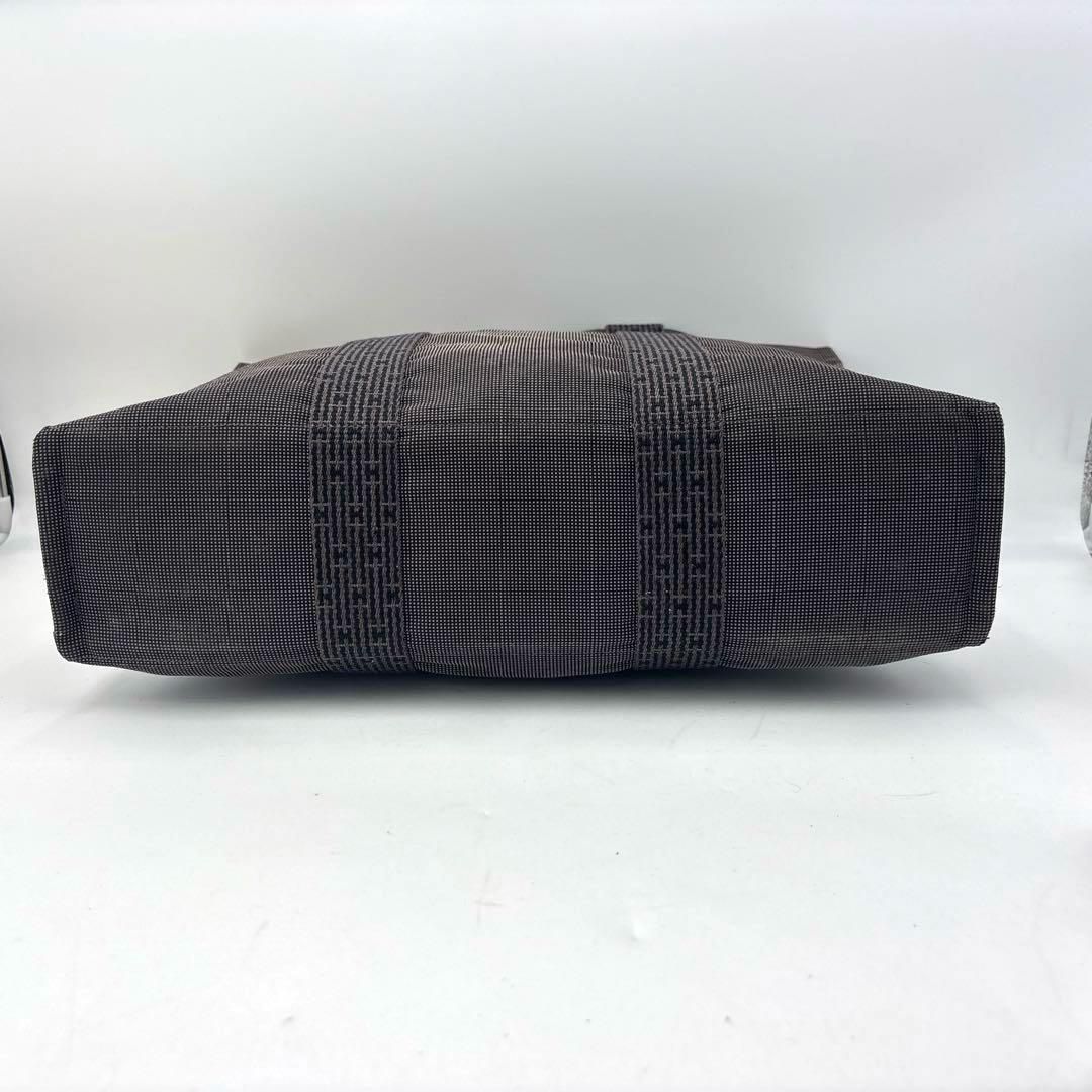 エルメス エールライン MM トートバッグ グレー系 鞄 カバン カデナ(鍵