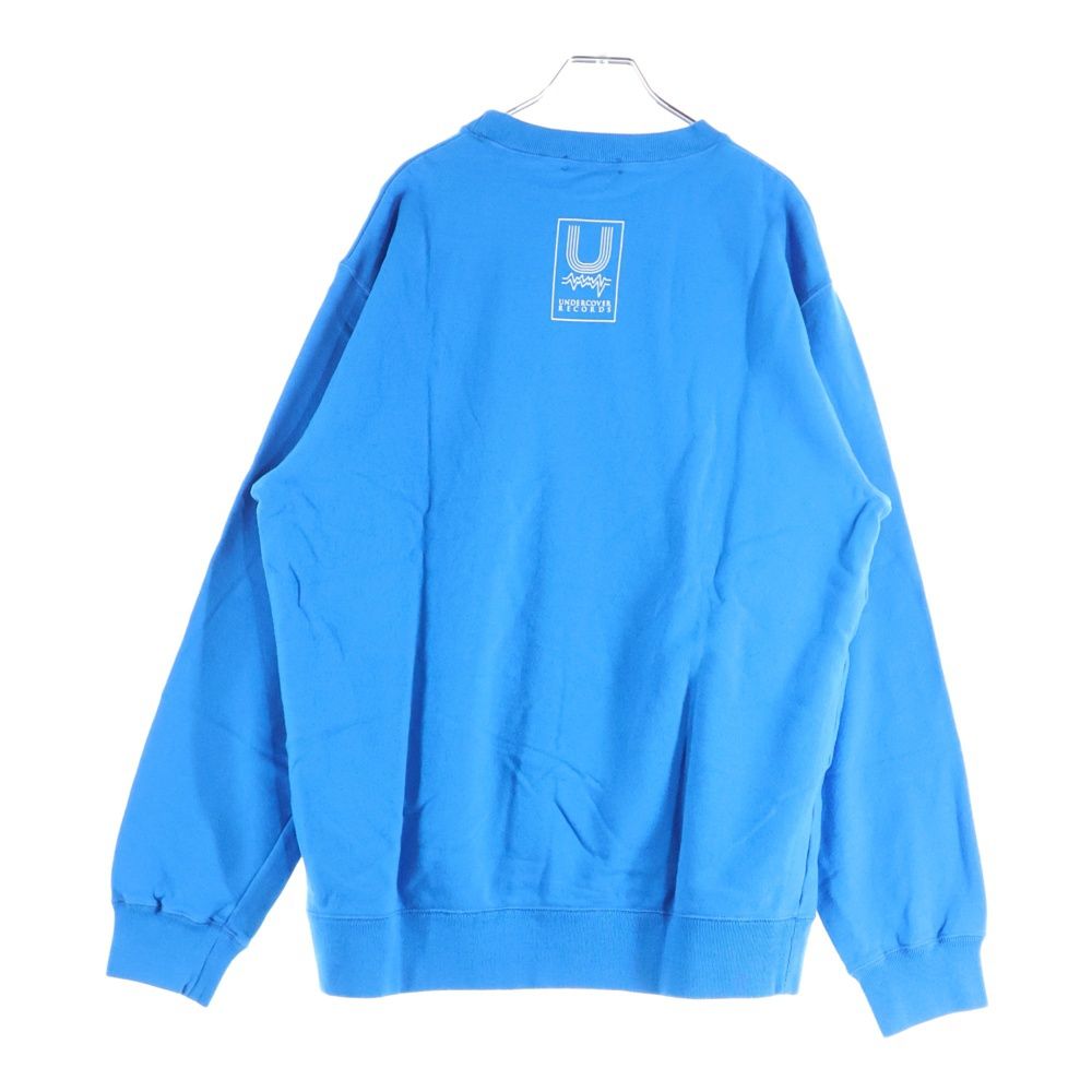 アンダーカバー THIRD PAINS フロントプリント クルーネックスウェット トレーナー ブルー -2