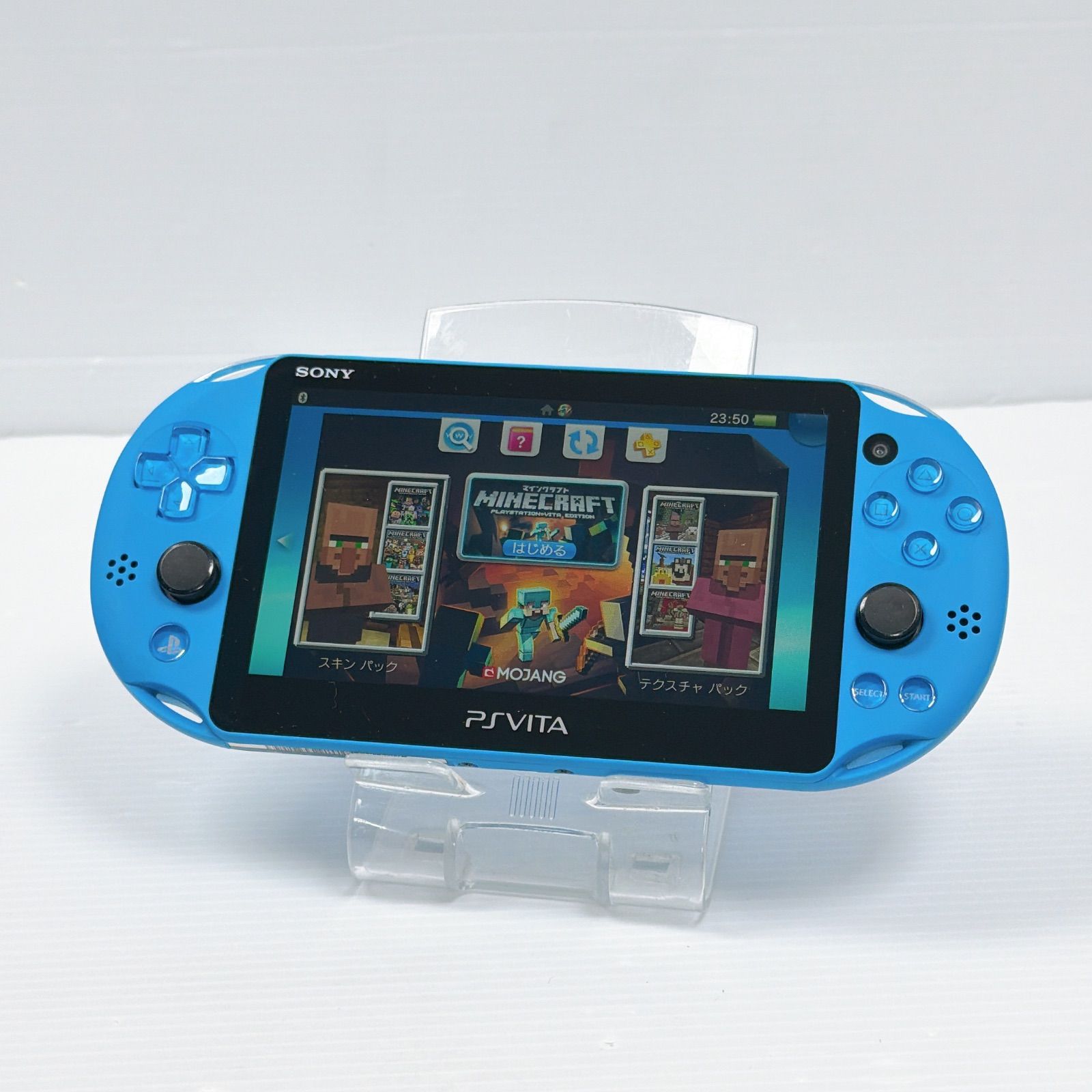 PSVITA PCH 2000 アクアブルー PlayStation Vita FW 3.65 遊べるセット ソニー プレイステーション