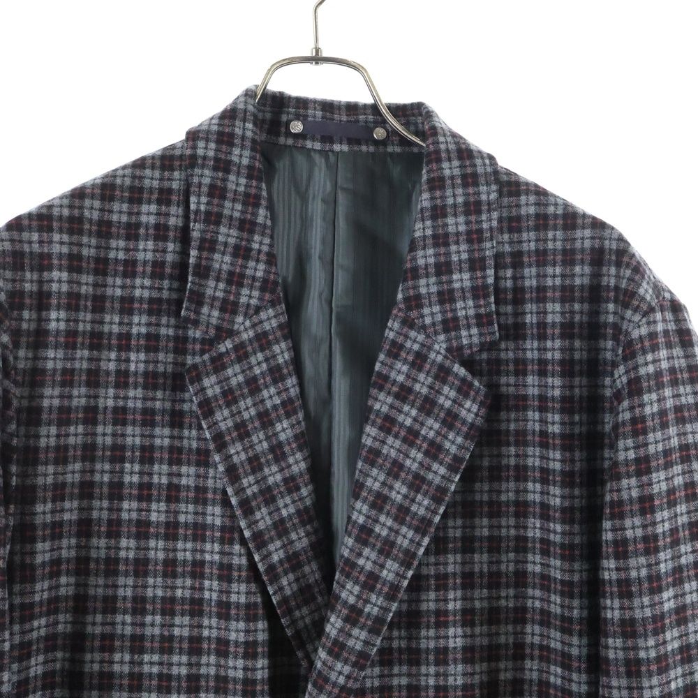 Paul Smith (ポールスミス) チェック ウール チェスター コート グレー