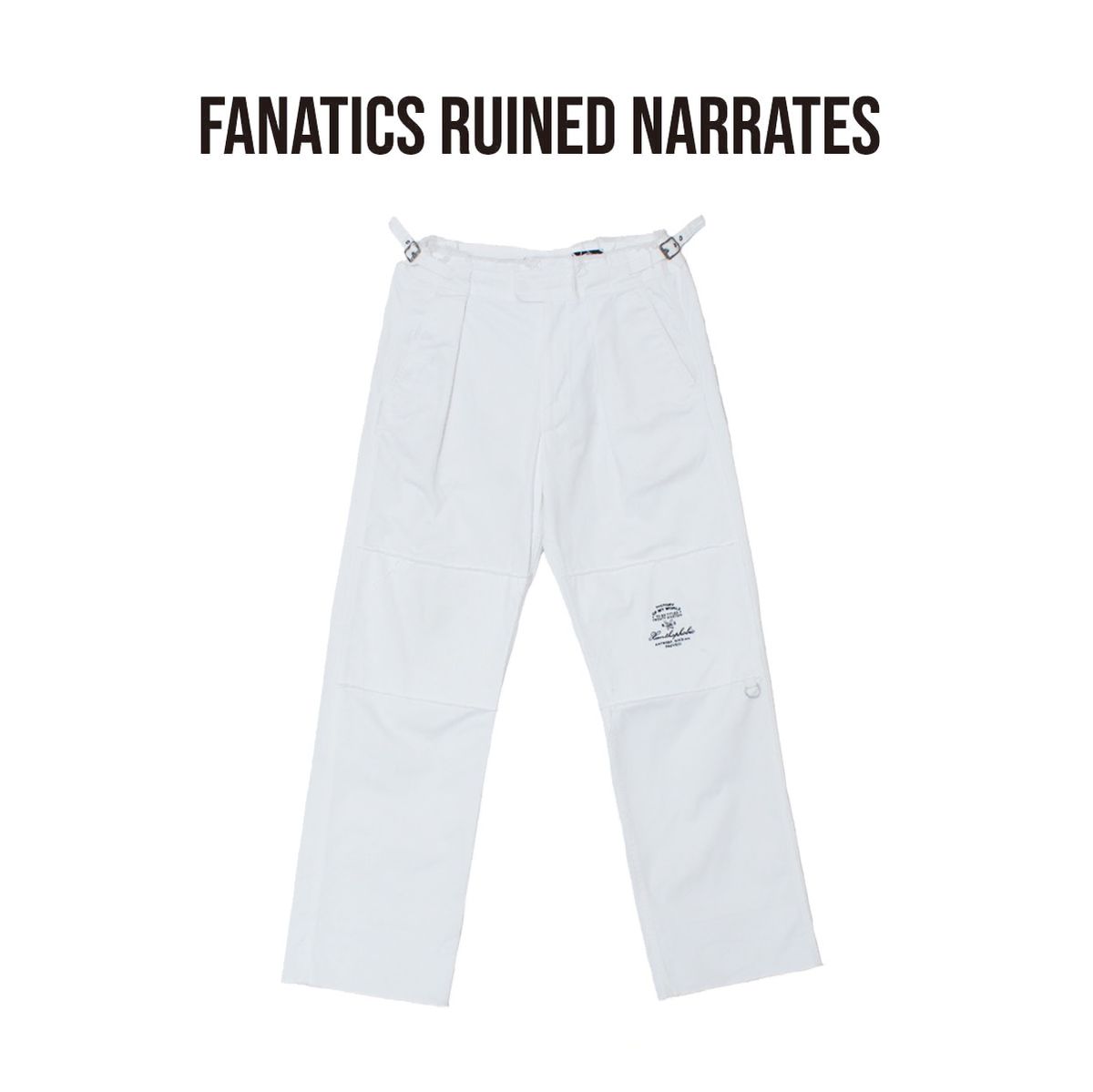 48 RAF SIMONS ラフ シモンズ 19 AW パネリング パンツ 白