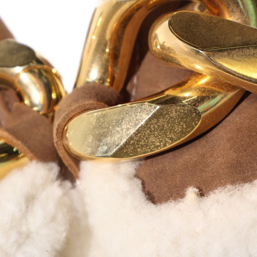 JW Anderson サンダル 38 ブラック ゴールドチェーン サイズ38 JW Anderson サンダル 38 ブラック ゴールドチェーン サイズ38 JW