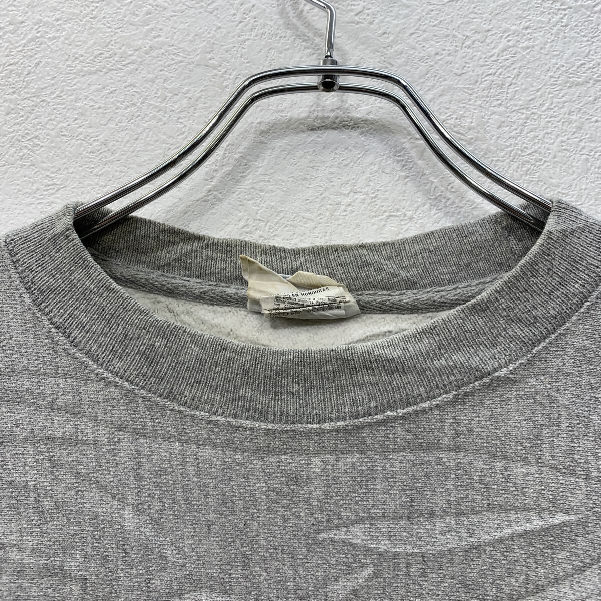 Champion ロゴスウェット トレーナー SMALL グレー チャンピオン プルオーバー 刺繍ワンポイント 無地スウェット 秋物 a712-5914