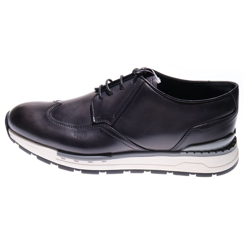 Berluti ベルルッティ ファスト トラック ダービー ヴェネチア カーフ レザー ローカットスニーカー シューズ ブラック