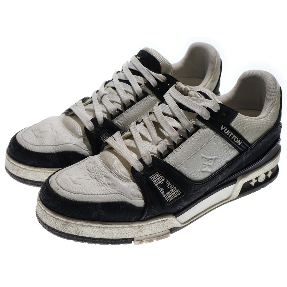 LOUIS VUITTON ルイヴィトン LVトレーナー ローカットスニーカー シューズ ホワイト ブラック 1 A 9 JGA