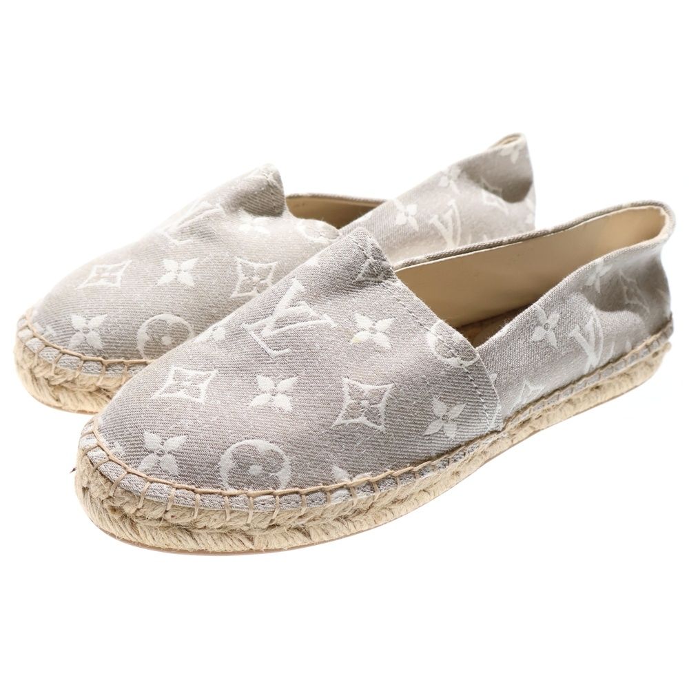LOUIS VUITTON ルイヴィトン Starboard Slip-On 1 AB 2 ZX スターボード モノグラムキャンバススリッポン グレー