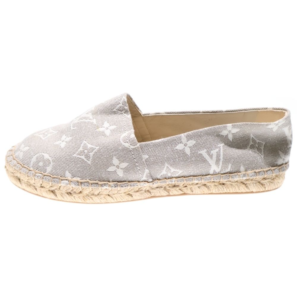 LOUIS VUITTON ルイヴィトン Starboard Slip On 1 AB 2 ZX スターボード モノグラムキャンバススリッポン グレー