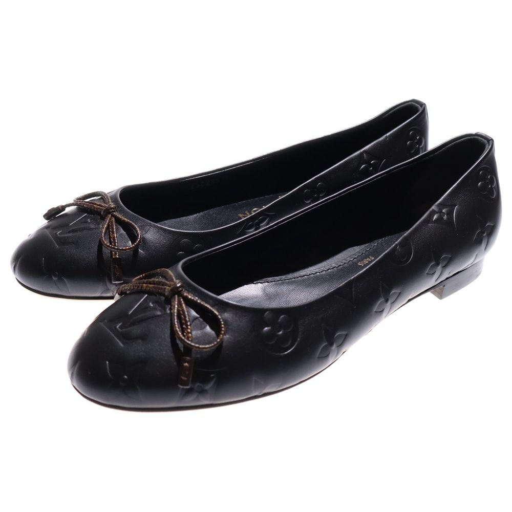 LOUIS VUITTON ルイヴィトン ニーナ ラインモノグラムパンプス ブラック