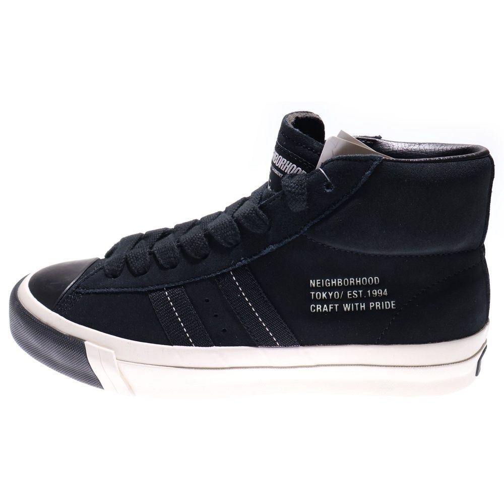 ネイバーフッド 25 AW ×PRO-KEDZ ROYAL PLUS SUEDE HI プロケッズ ロイヤルプラス スエード ハイカットスニーカー ブラック