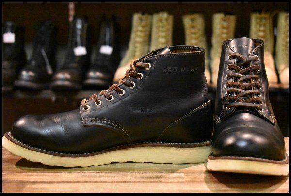 8 D 12年 レッドウィング 9870 アイリッシュセッター ブラック クローンダイク 黒 編み上げ ブーツ redwing FK 405