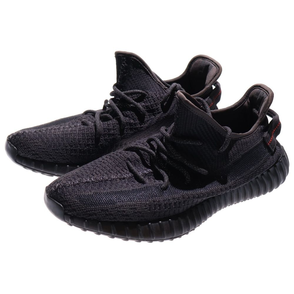 adidas アディダス YEEZY BOOST 350 V 2 BLACK イージーブースト ローカットスニーカー ブラック US 9.5 27.5 cm FU 9006