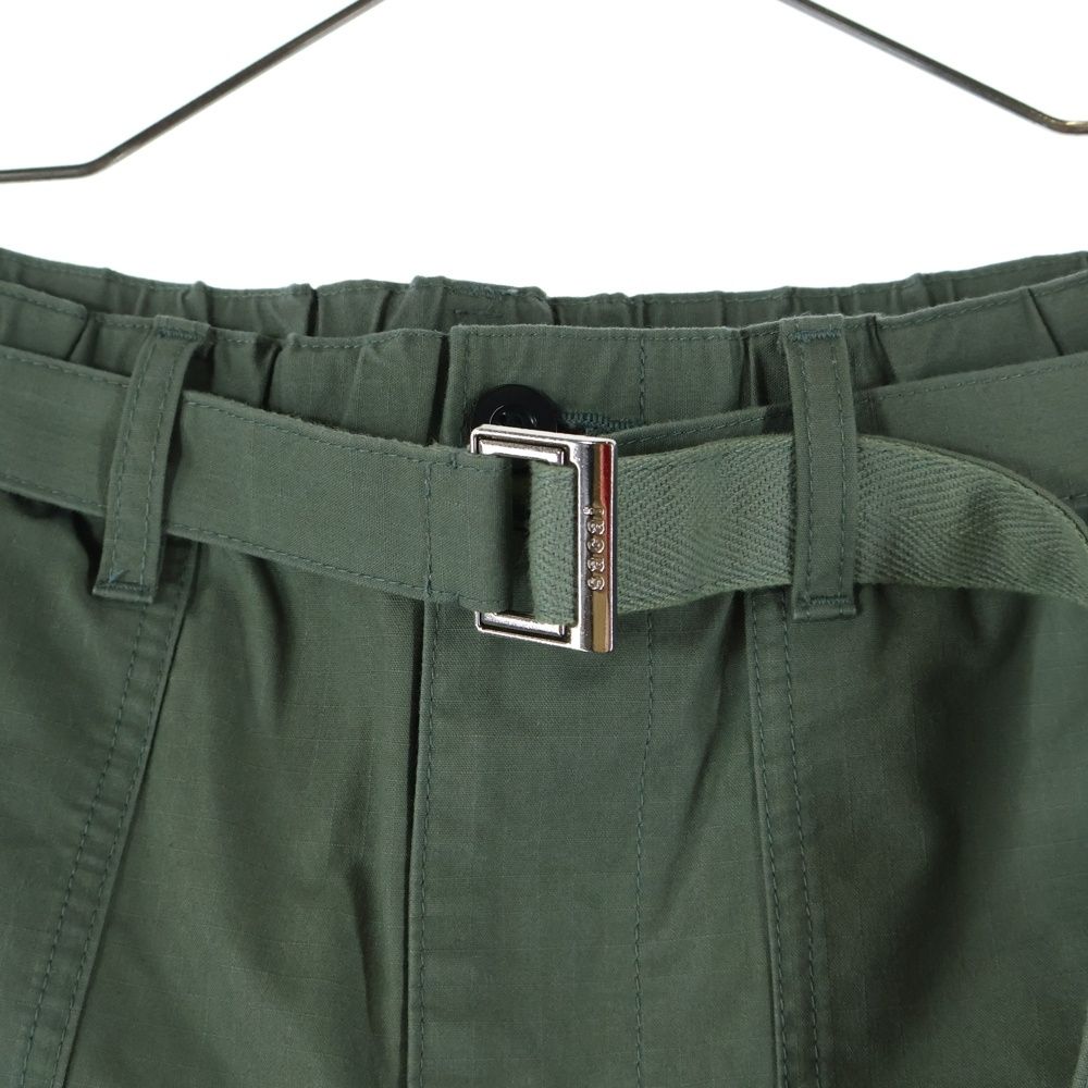 Sacai (サカイ) RipStop trouser ベルト ミリタリー ワイド パンツ