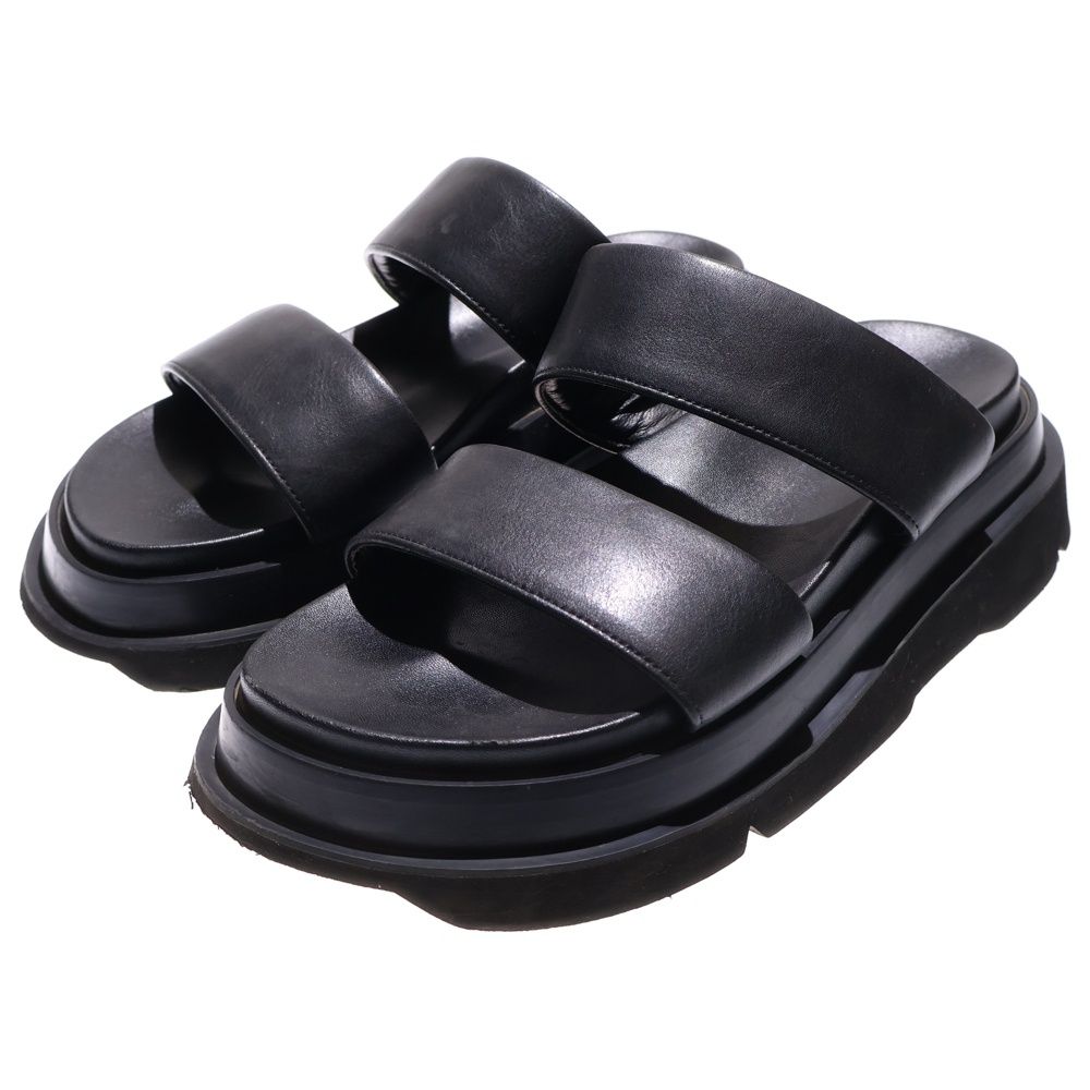 JULIUS (ユリウス) レザー ストラップサンダル ブラック - メルカリ