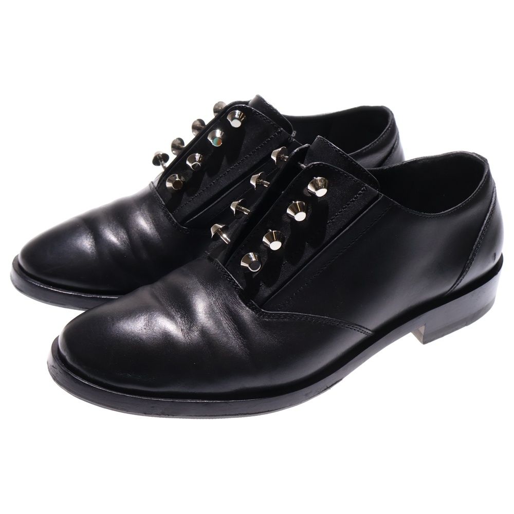 バレンシアガ シルバースタッズ レザードレスシューズ レディース ブラック 357843