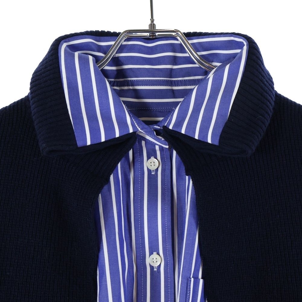 Sacai (サカイ) 21AW ウールニット カーディガン ドッキング