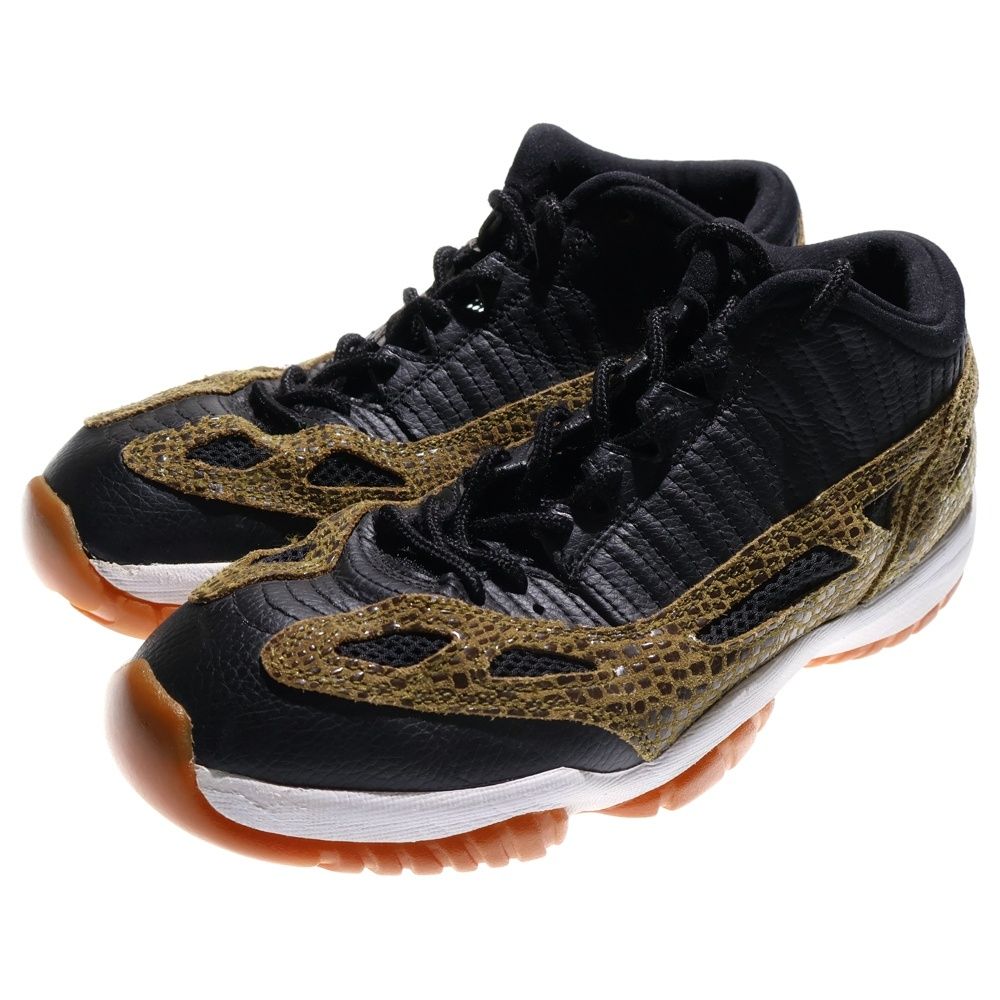NIKE ナイキ 観賞用 2015年製 AIR JORDAN 11 RETRO LOW BLACK GREEN SNAKE GUM エアジョーダン ロー スネークガム ローカットスニーカー US 9 27 cm 306008-013