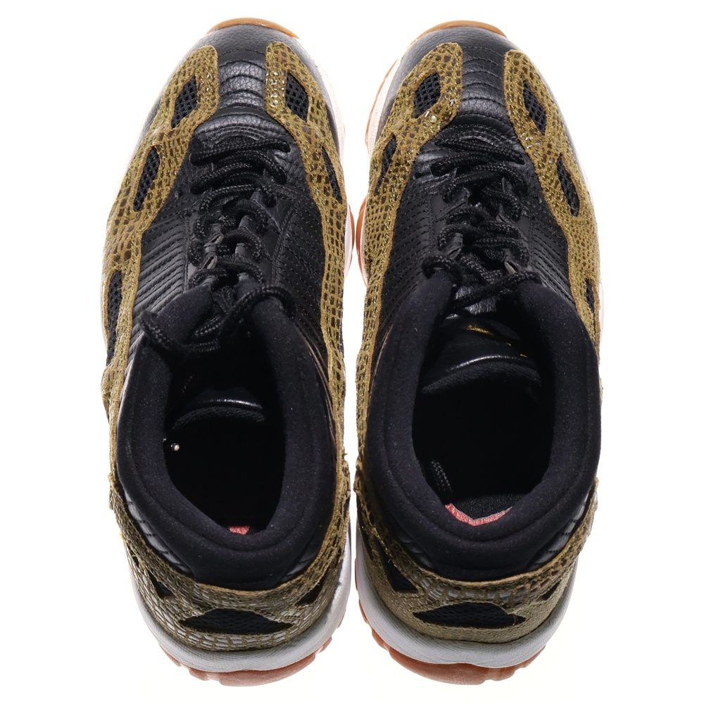  NIKE ナイキ 観賞用 2015年製 AIR JORDAN 11 RETRO LOW BLACK GREEN SNAKE GUM エアジョーダン ロー スネークガム ローカットスニーカー US 9 27 cm 306008 013 スニーカー 靴