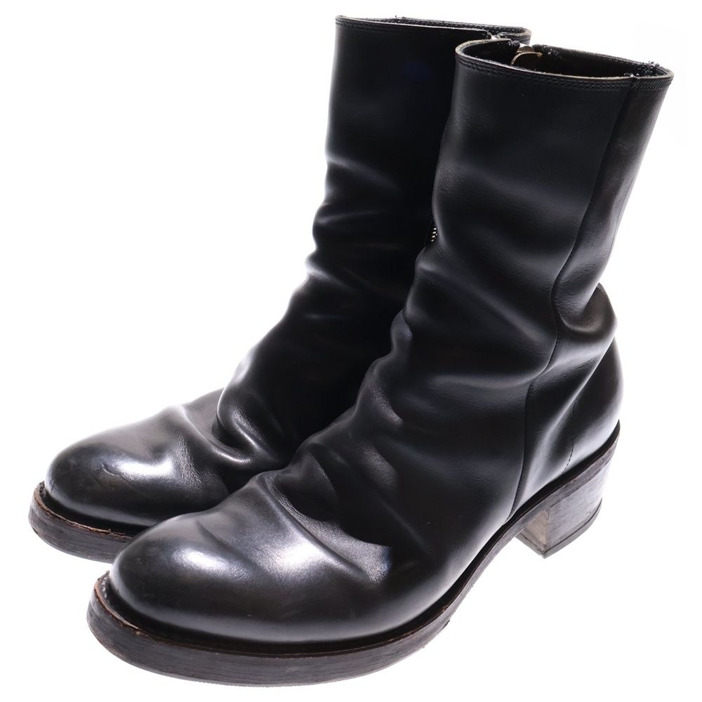 【即購入可】 backlash GUIDIオイルカーフ サイドジップブーツ ISAMU KATAYAMA BACKLASH - GUIDI オイルカーフ 製品シワ加工 / レザー