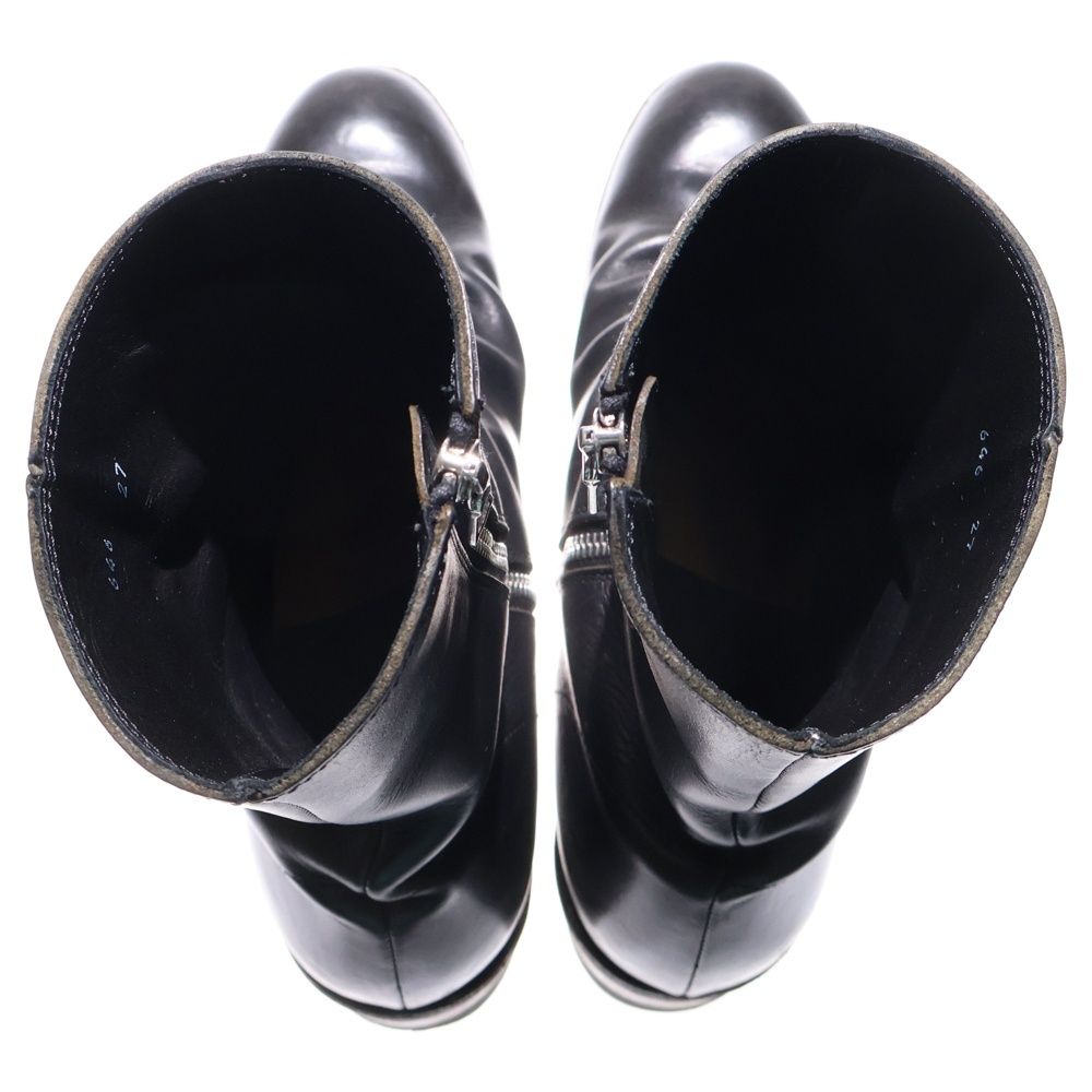 【即購入可】 backlash GUIDIオイルカーフ サイドジップブーツ ISAMU KATAYAMA BACKLASH - GUIDI オイルカーフ 製品シワ加工 / レザー