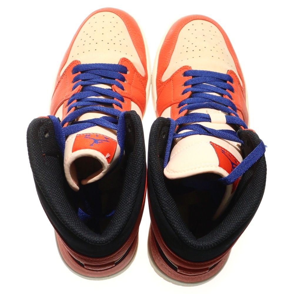  NIKE ナイキ AIR JORDAN 1 MID エアジョーダン1 ミッドカットスニーカー オレンジ ブラック US 10.5 28.5 cm 852542-800 スニーカー 靴