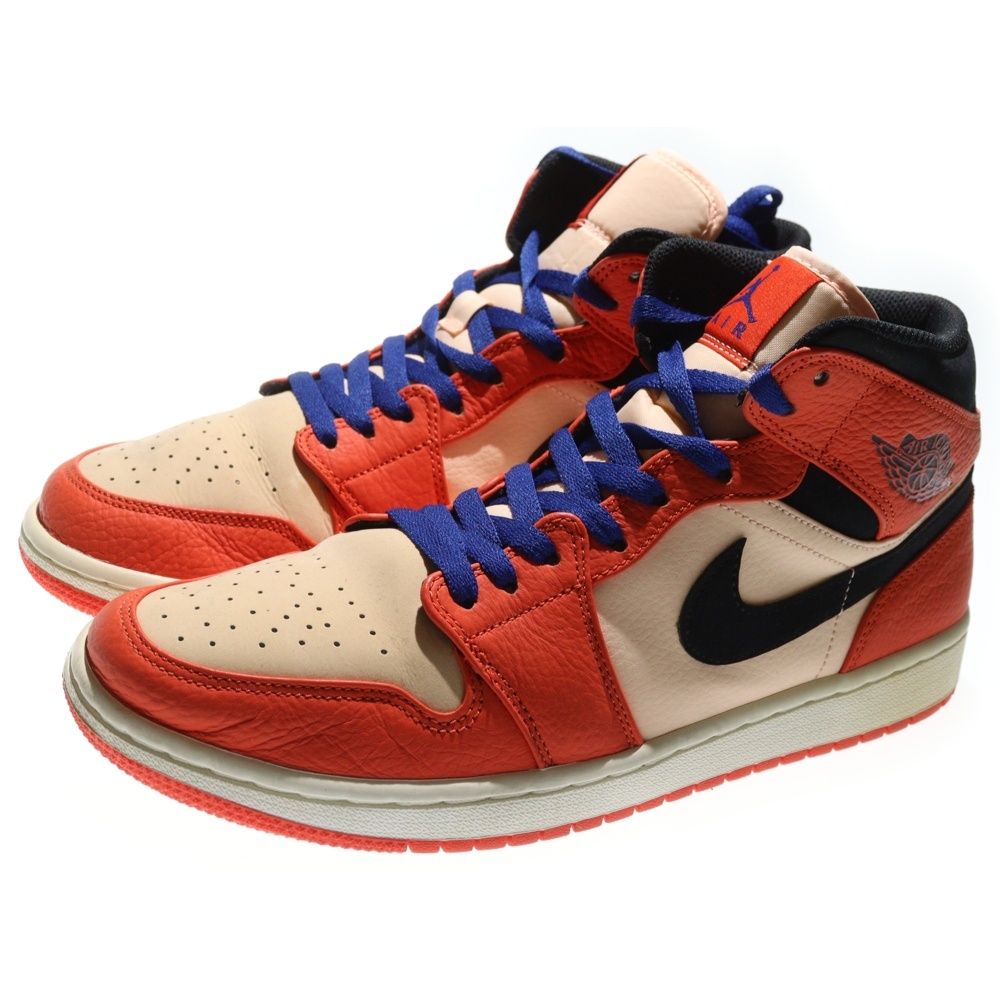 NIKE ナイキ AIR JORDAN 1 MID エアジョーダン1 ミッドカットスニーカー オレンジ ブラック US 10.5 28.5 cm 852542-800