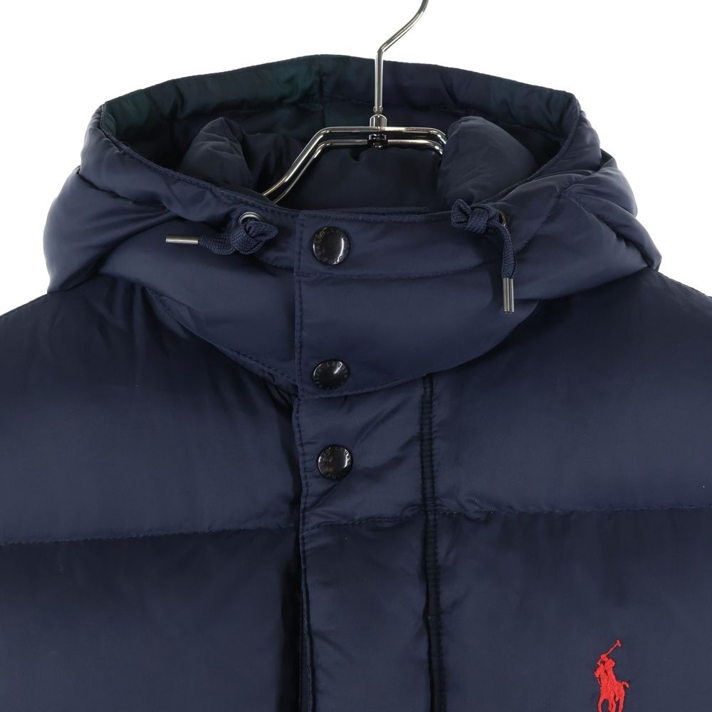 ポロラルフローレン ダウン ベスト ジャケット ロゴ刺繍 M 茶 フェザー ポロラルフローレン ダウン ベスト ジャケット ロゴ刺繍 M 茶 フェザー