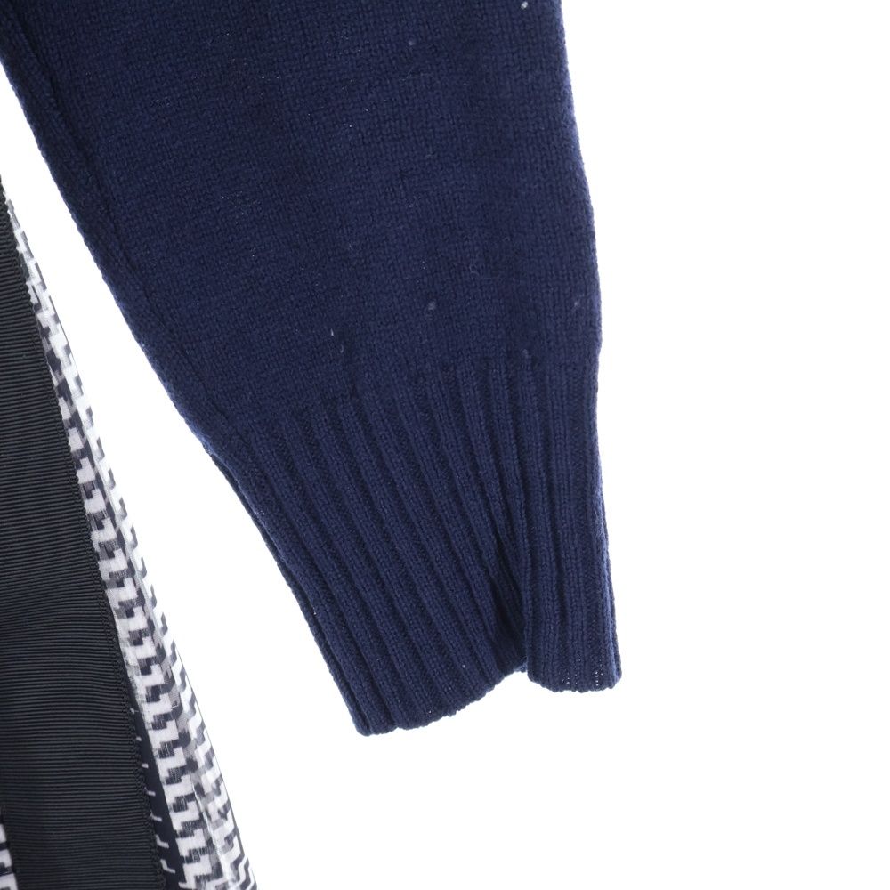 Sacai (サカイ) タートルネックニットドッキング ウエストベルト付き