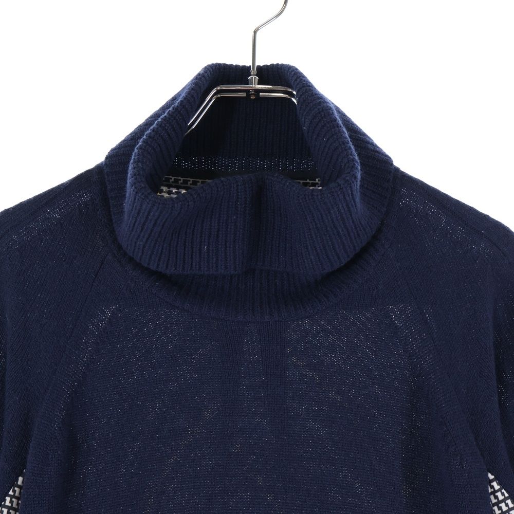 Sacai (サカイ) タートルネックニットドッキング ウエストベルト付き