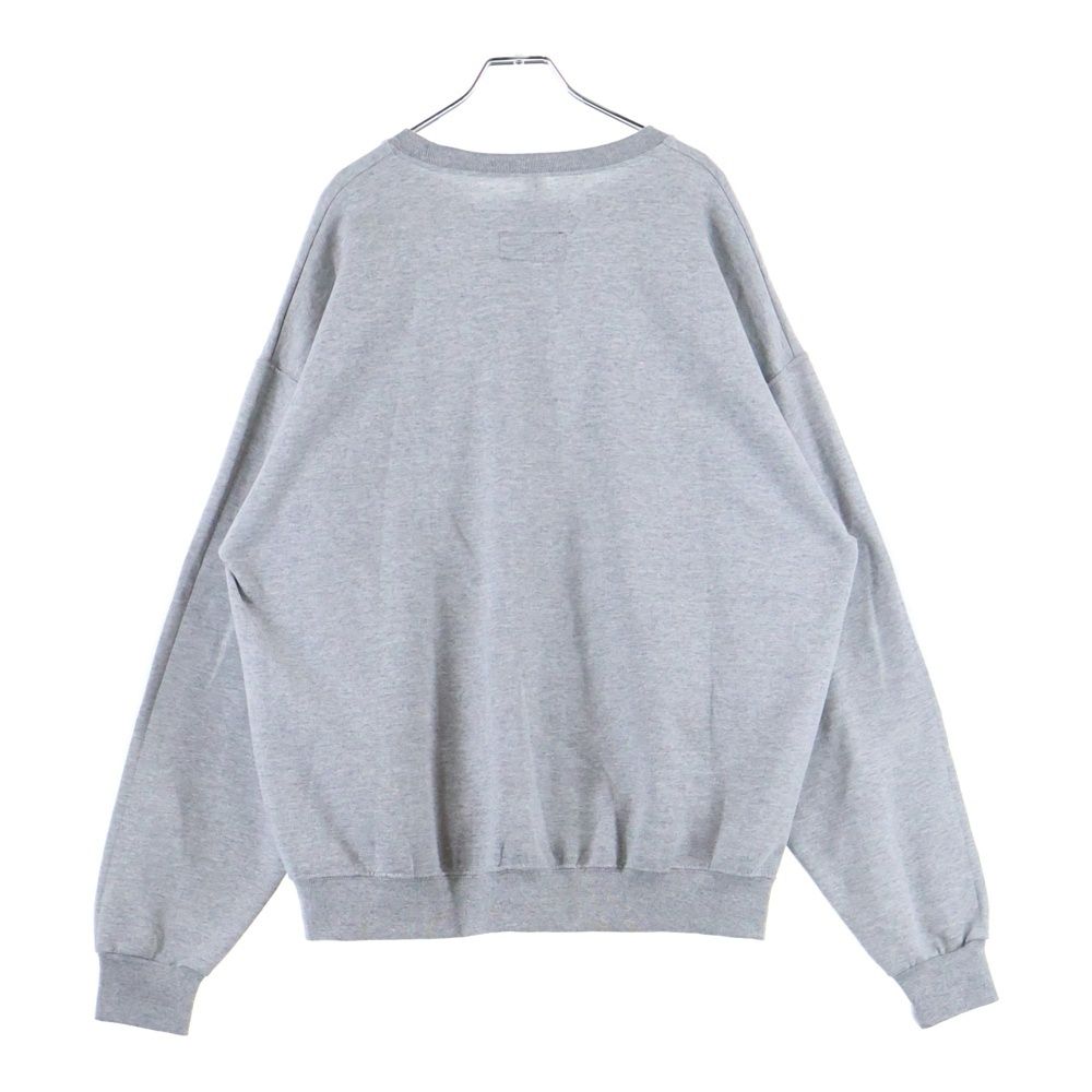WACKO MARIA ワコマリア 24 SS ×TATTOO STUDIO L|S SWEAT SHIRT タトゥー スタジオ クルーネック 長袖 スウェット トレーナー グレー