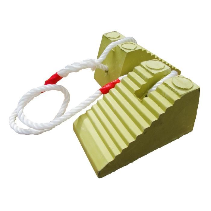 タイヤストッパー/輪止め/車止め/歯止め Sサイズ 紐付き 2個組1セット