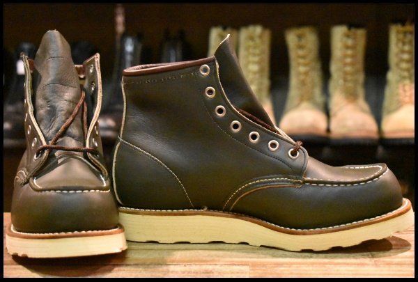 6 5 E DEAD 犬タグ レッドウィング 8180 アイリッシュセッター 緑 カンガタン グリーン レースアップ ブーツ redwing FK 407