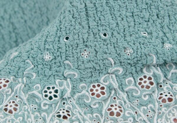 イッセイミヤケ ミーISSEY MIYAKE me 裾レースカリフラワーTシャツ