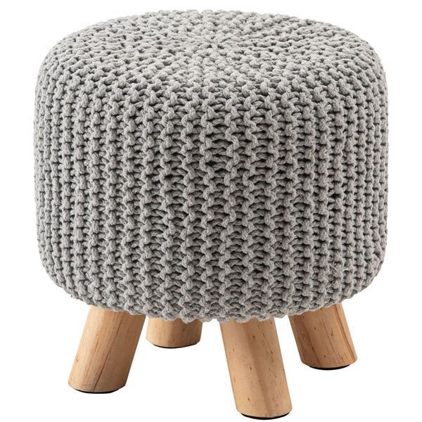 スツール 約W28×D28×H30cm ライトグレー  完成品