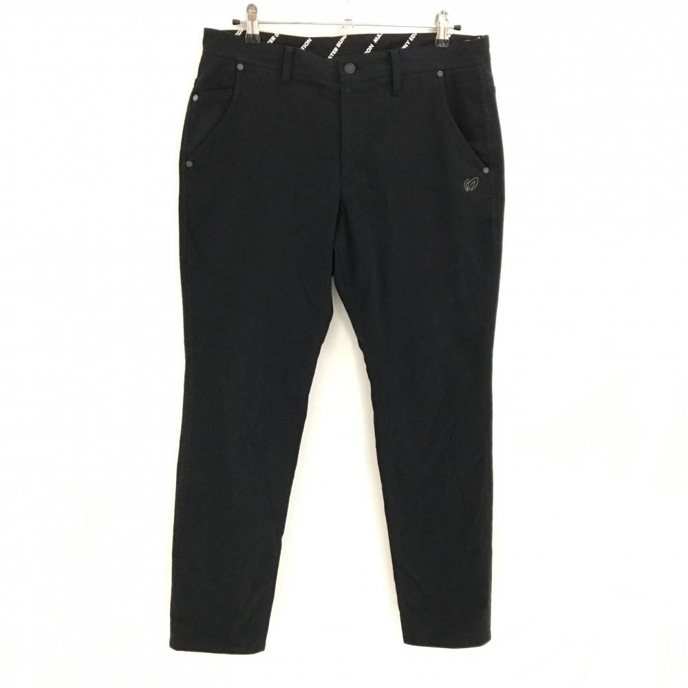 パーリーゲイツ　パンツ　黒　ブラック　6 XL ストレッチ素材　オールシーズン パーリーゲイツ パンツ 黒 ストレッチ 表微起毛 メンズ 6(XL) ゴルフ