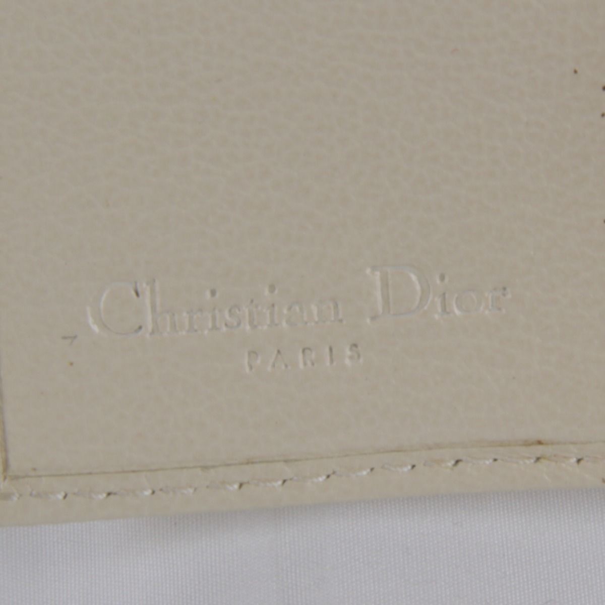  クリスチャンディオール トロッター Wホック折財布 刺繍 二つ折り財布 PVC レザー ブラウン その他 小物