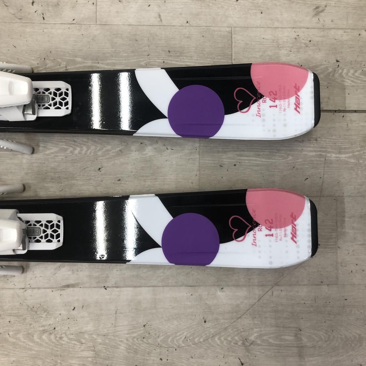 ☆未使用☆ スキー板 HART ハート イノセンス ホワイト×グレー 142cm