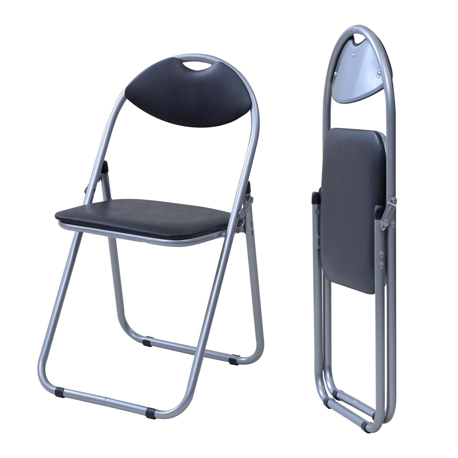 折りたたみチェア 軽量 完成品 椅子 【2脚セット】幅44.5×奥行47.5×高