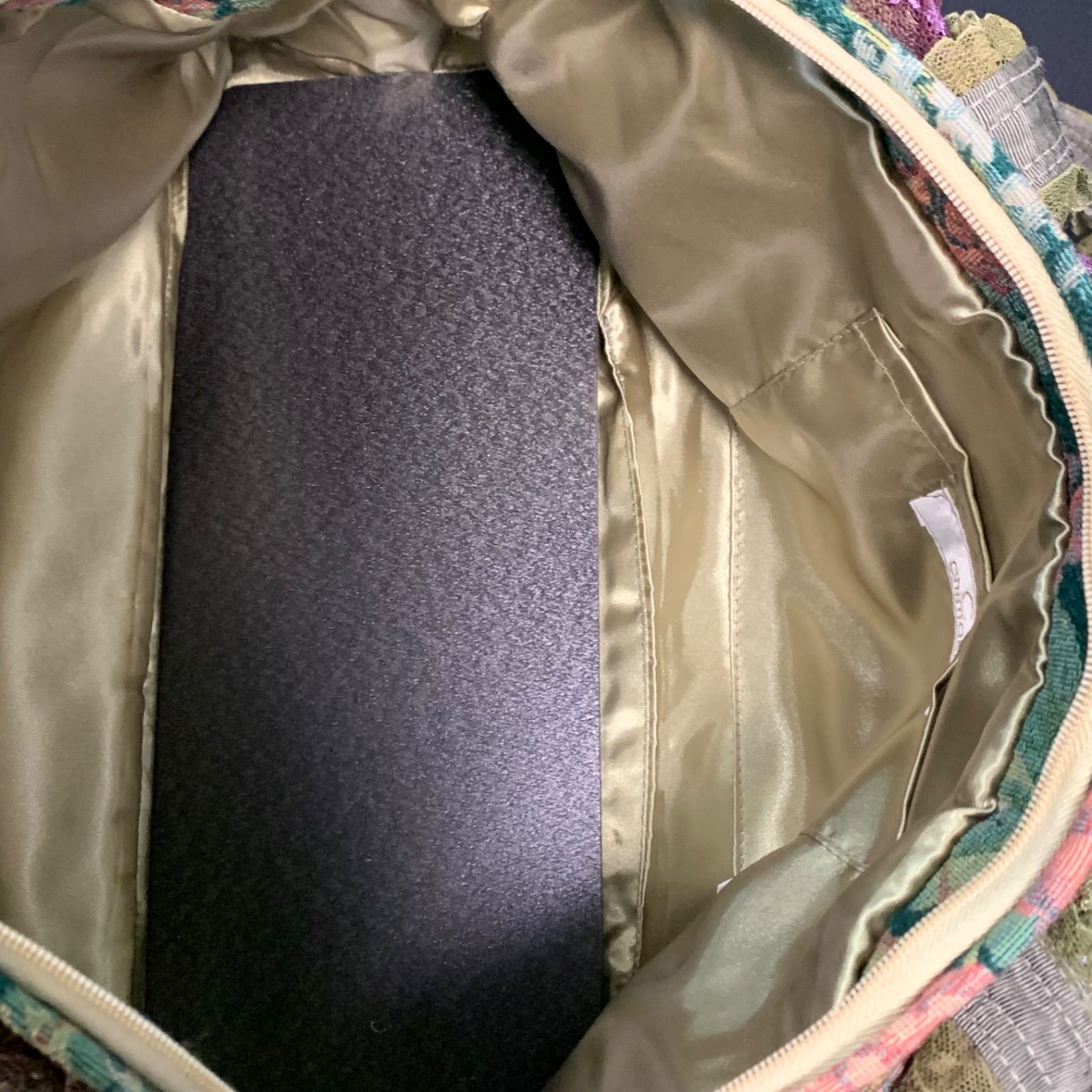 最終値下げ 美品 chimaki 日本製 フリル レース 花 ショルダーバッグ 