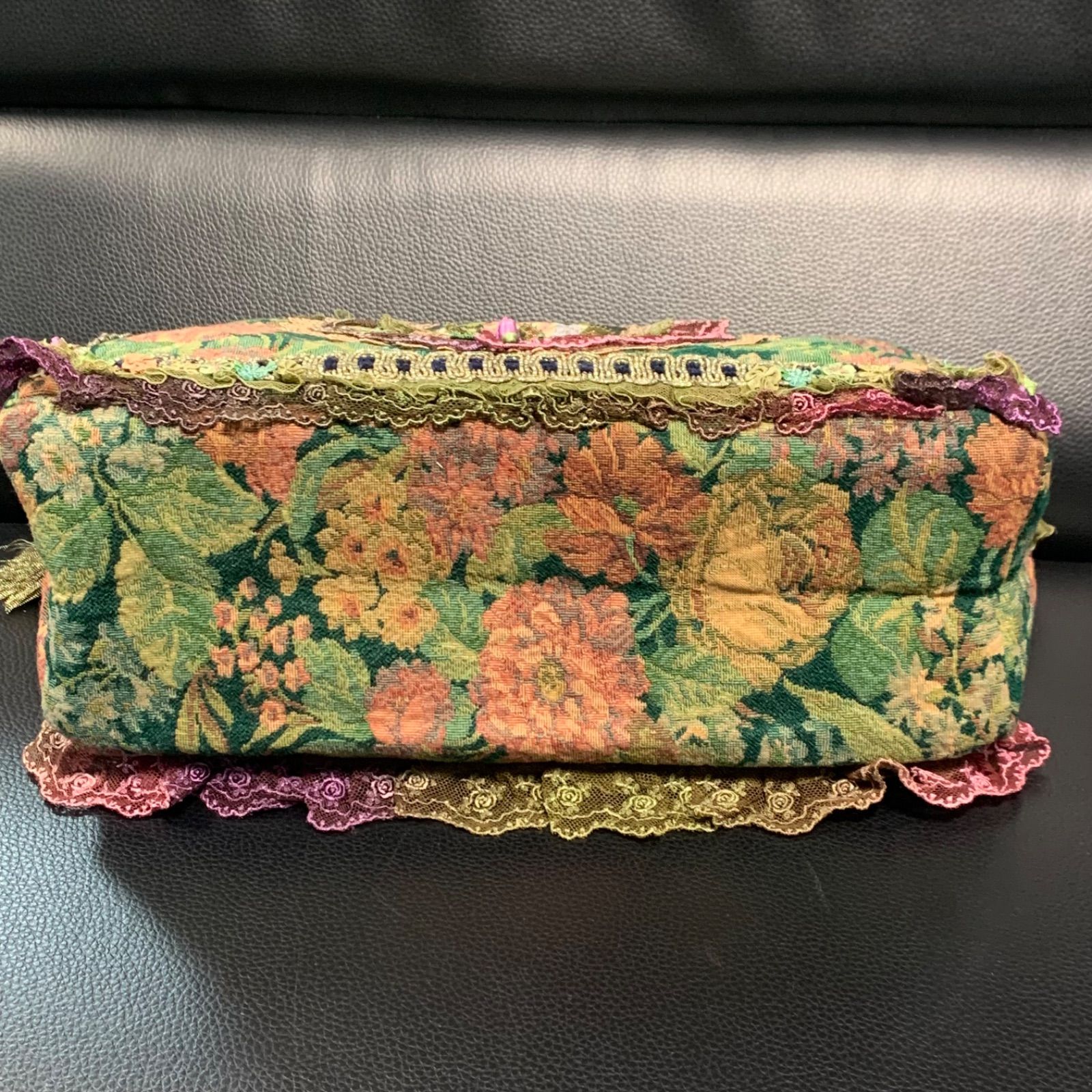 最終値下げ 美品 chimaki 日本製 フリル レース 花 ショルダーバッグ