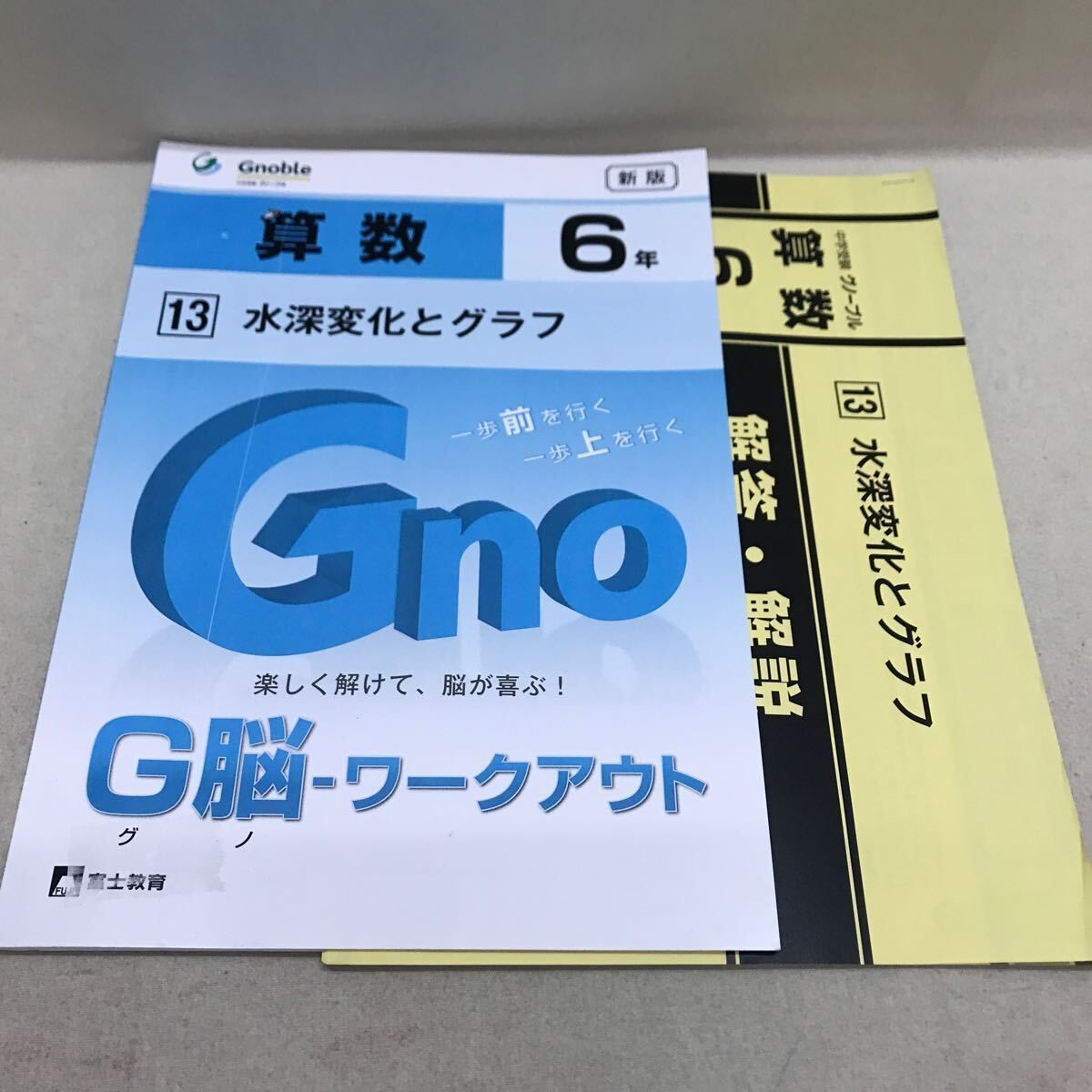 富士教育 Gnoble グノーブル 小6 算数 5冊セット 書き込みなし 解答