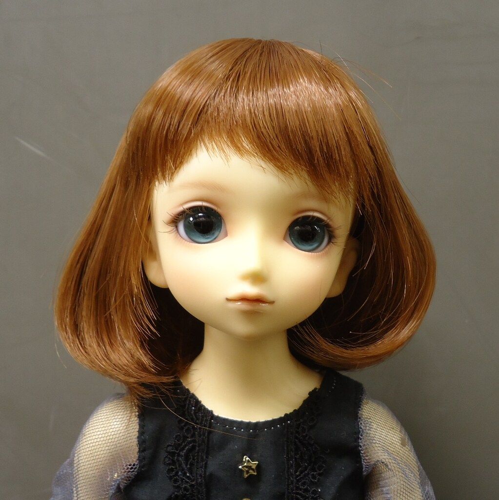 耐熱ドールウィッグ ひめかずら+ M-C-LB エアリーボブ ライトブラウン