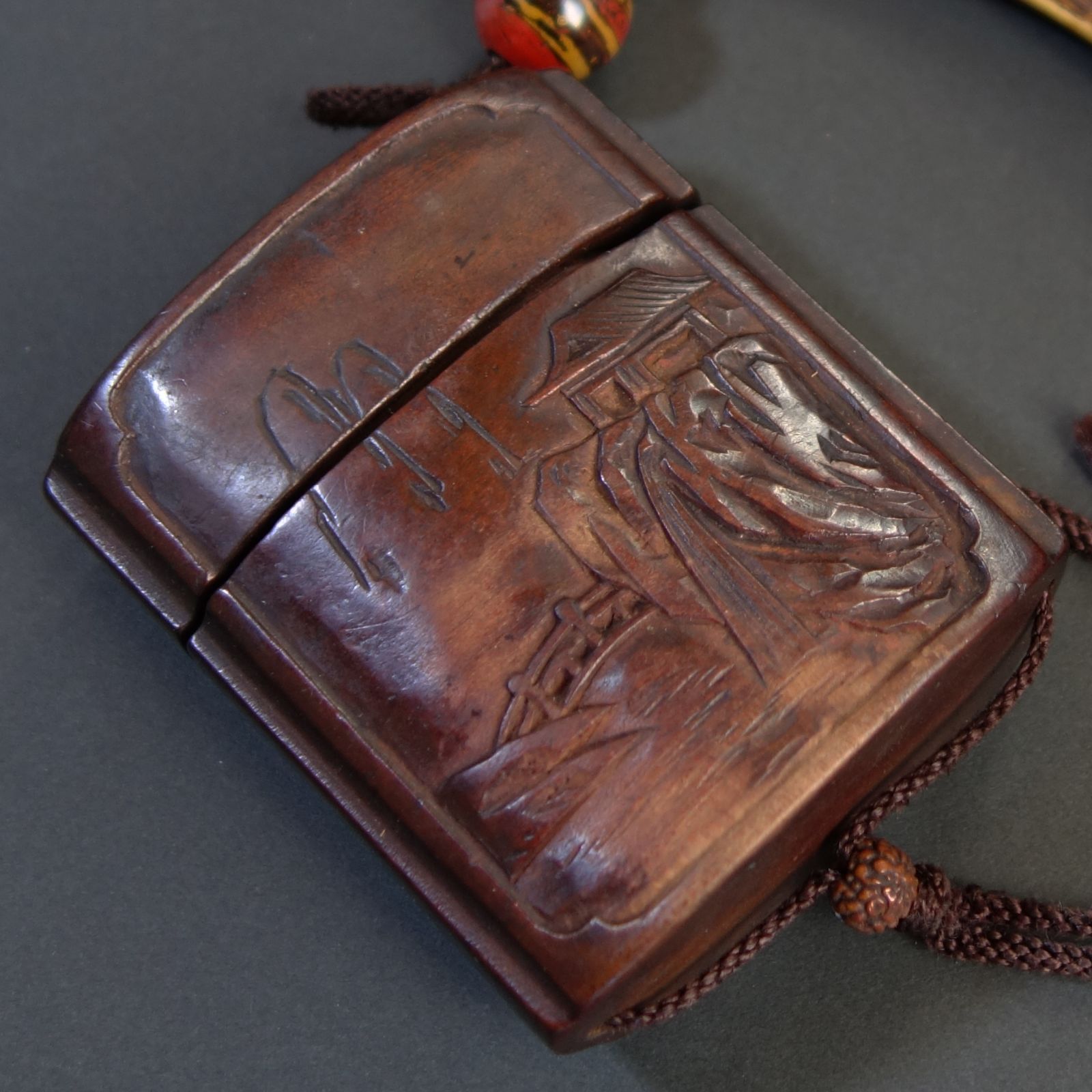 ♦喧嘩煙管 明治時代 一富士二鷹 山水 一山作 喫煙具 コレクション 骨董品 ♢喧嘩煙管 明治時代 一富士二鷹 山水 一山作 喫煙具 コレクション